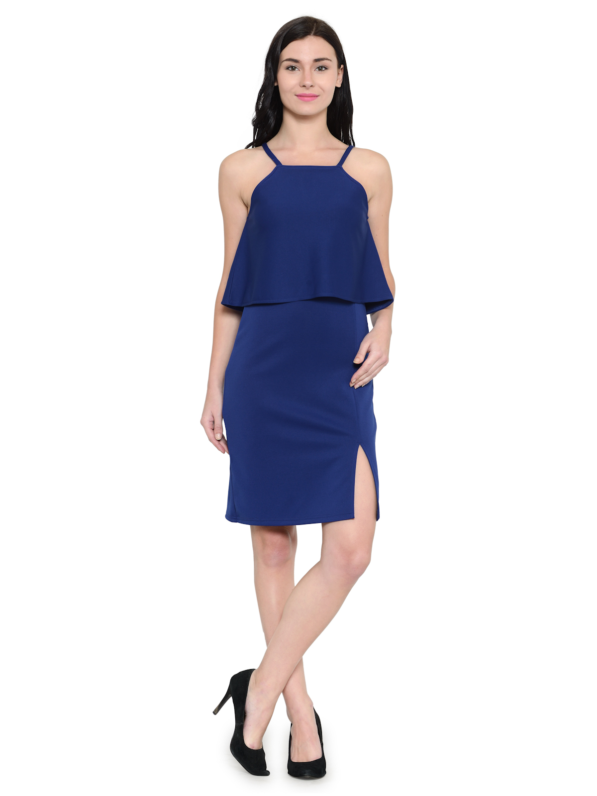 Iconic Halter Neck Midi Dress